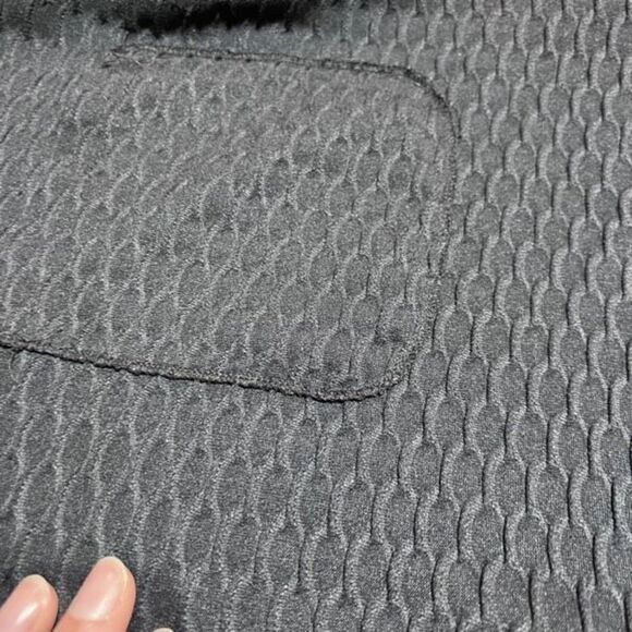 Jordan Taylor Womens Waffle Knit Sleeveless Hooded Swim Cover-Up Black Sz Medium - Picture 7 of 10